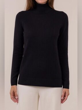 TSE Cashmere Turtleneck Black Medium